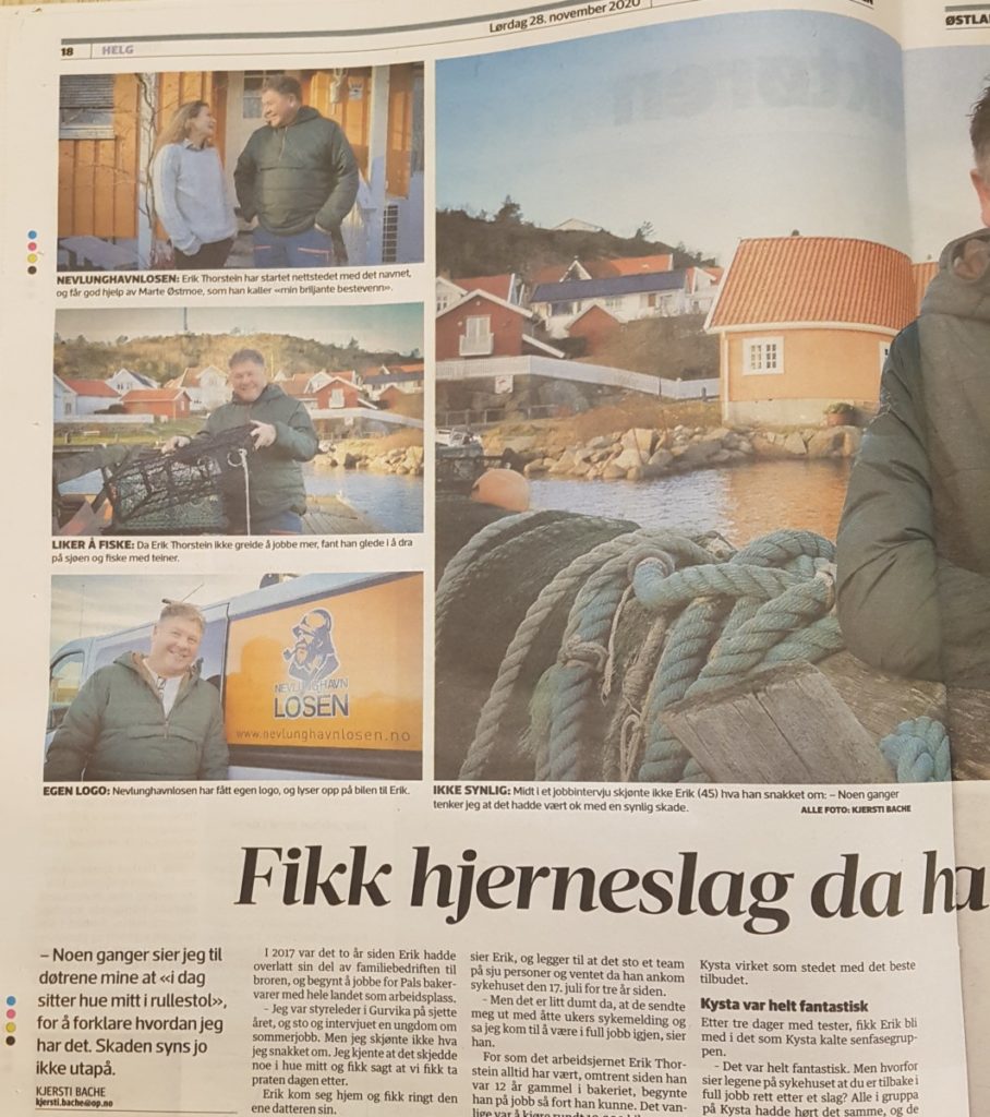drahjelp med litt omtale i lokalavisa