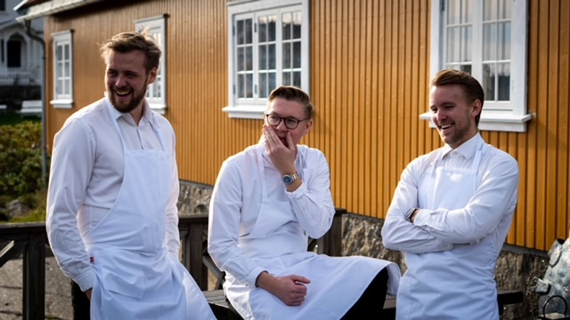 Restaurant Attrå guttene Bendik Fladvad Størdal, Henrik Falkensten, Ola Kinserdal
