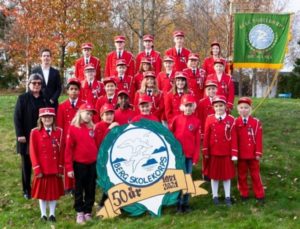 Bildet fra 50 års Jubileumet til Berg Skolekorps