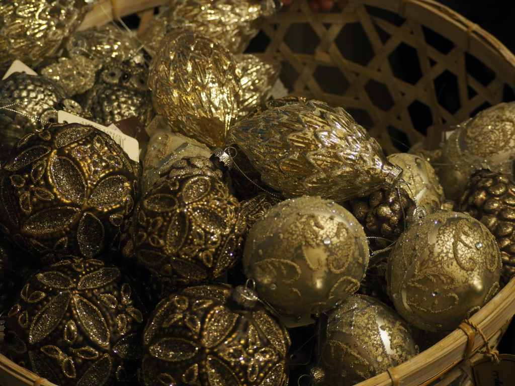 julekuler i glass erstatter epler