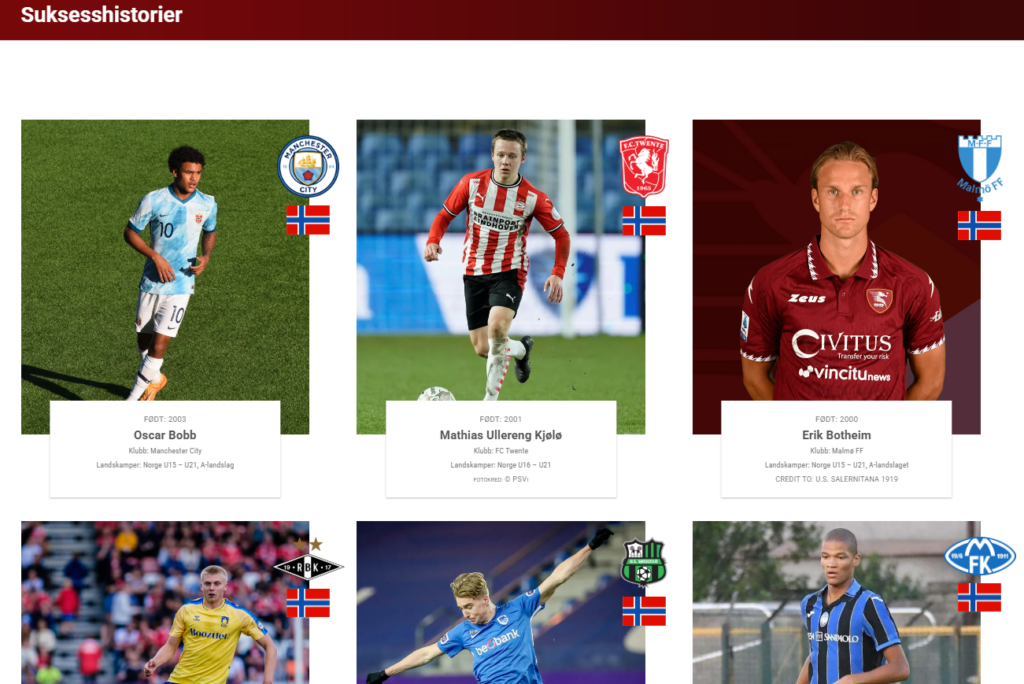 Her kan du lese om susesshistoriene til Fotballprogresjon Norge 